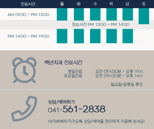 백년치과 진료시간